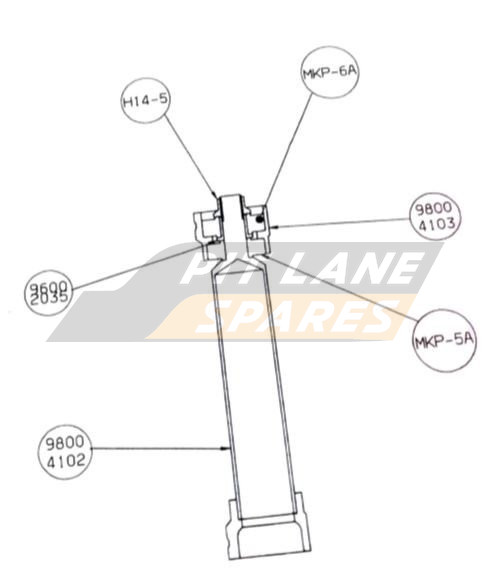 ARB ROLL FREE PIVOT ASSY Diagram